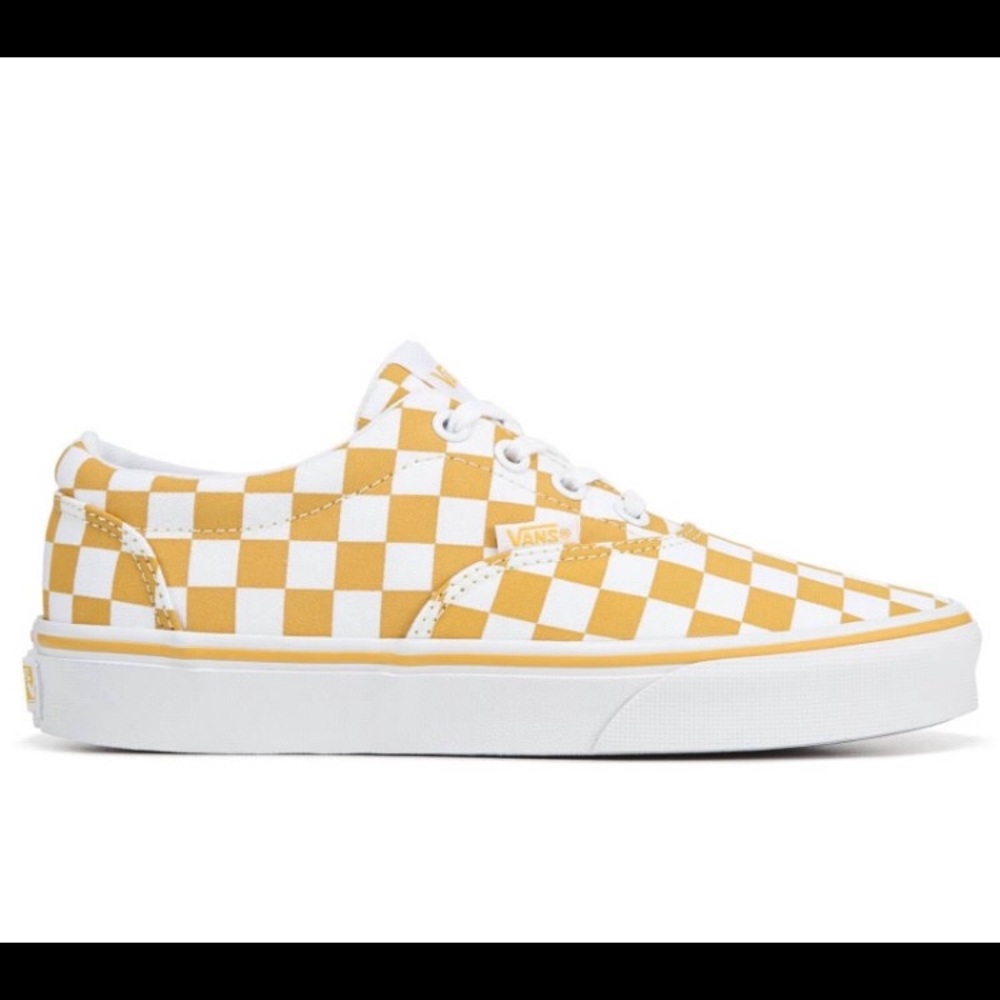 yellow checkered era vans